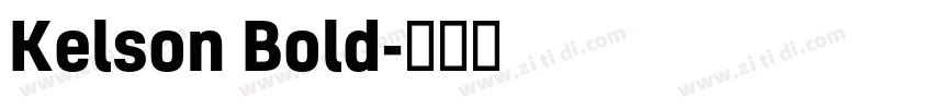 Kelson Bold字体转换